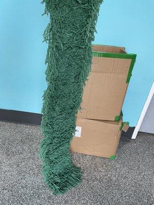 Two boxes of broom attachments, not mops