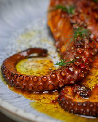 Orange Glazed Octopus