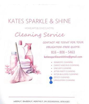 Kates Sparkle & Shine Cleaning Service