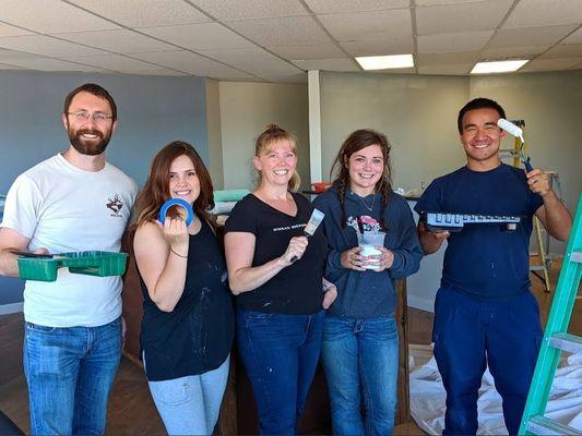 Photo with Dr. Dan on the left and Dr. Alecia in the middle.
