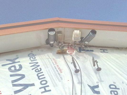 Samsungs after cables chewed up by demolition saw.