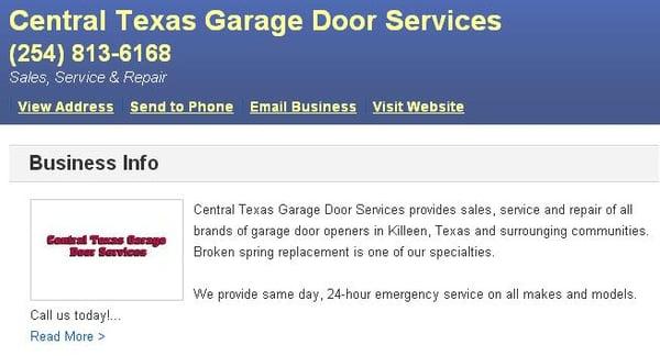 Central Texas Garage Door Services