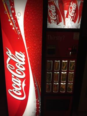 Soda machine completely out of drinks on all floors for three days straight
