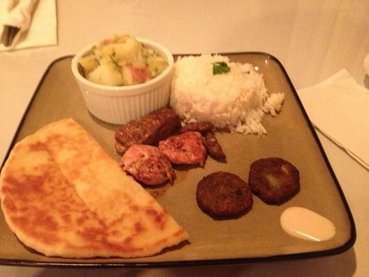 This is the combination dinner. Very filling. Very delicious!