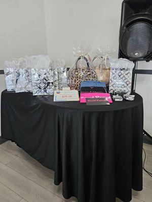 Gifts for our raffle and trivia at the UNLEASHED Conference!