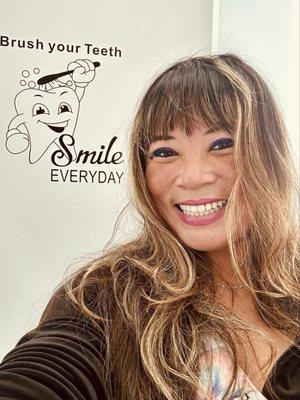 Brush your teeth and remember to SMILE EVERYDAY!!!