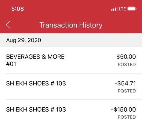 Stolen money from my account . Enjoy the shoes jerk I still want my money back.