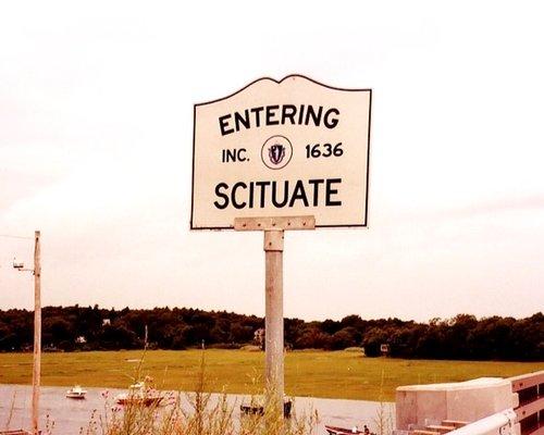 Scituate entering sign from Marshfield.
