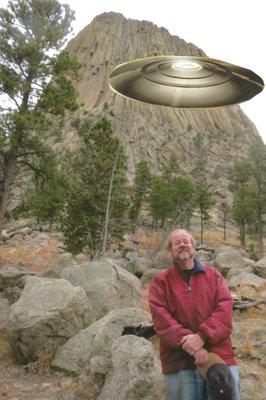 Just a normal day at Devils' Tower, Wyoming ..