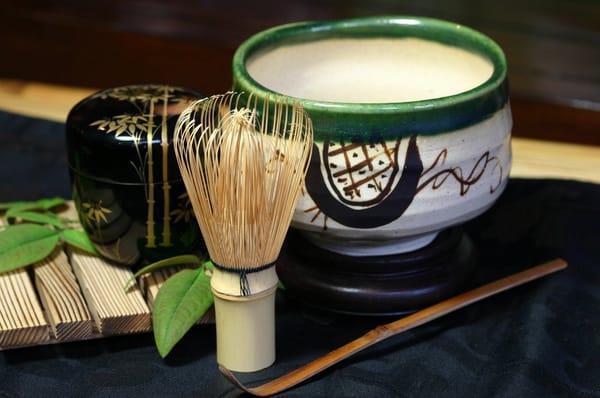 arigato gozaimasu! We have a variety of matcha bowls, whisks and, of course, premium matcha. Let us whisk you a bowl while you browse.