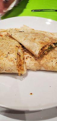 Al pastor pork quesadilla according to our bill, but I thought we had ordered chicken.