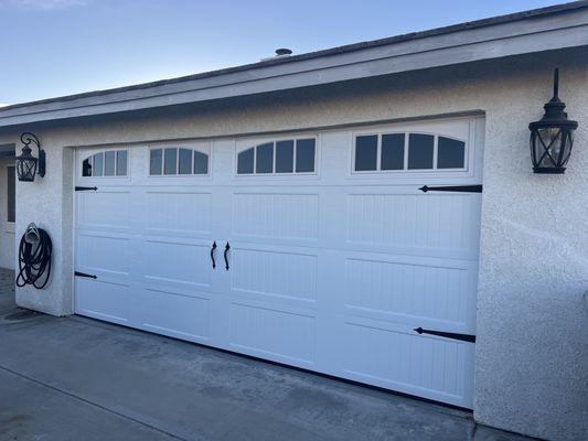 Garage door after installation