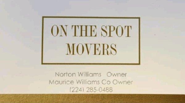 On The Spot Movers