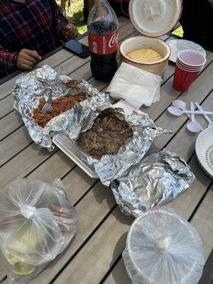 Pancita y barbacoa bien rica