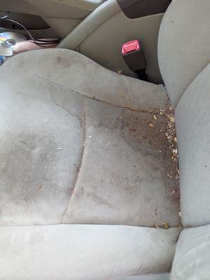 Didn't vacuum seats
Really sloppy job