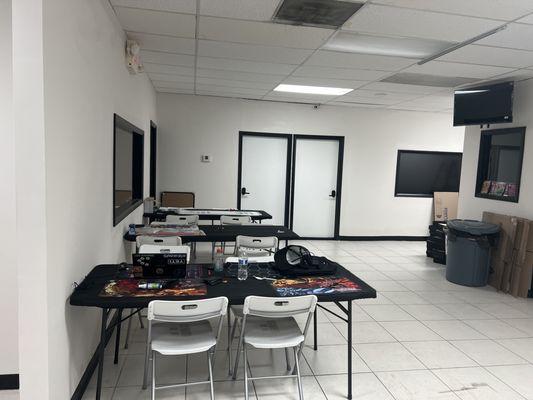 Play space enough to fit 28 players comfortably!