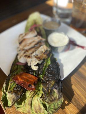 Grilled romaine