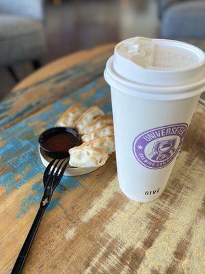 Gyoza and chai tea