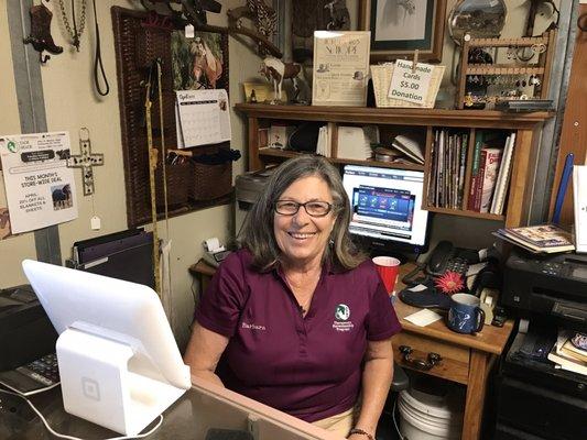 The lovely Ms. Barbara.