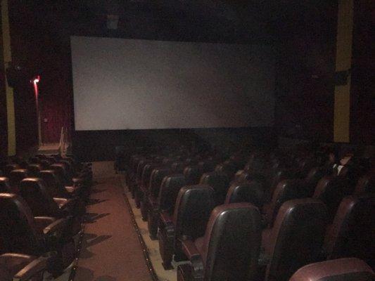 Not the most extravagant theater, but the seats are comfortable enough to enjoy a feature film.