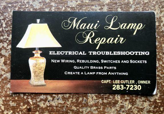 Maui Lamp Repair