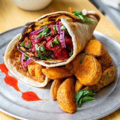 Kaathi rolls and Masala Wedges