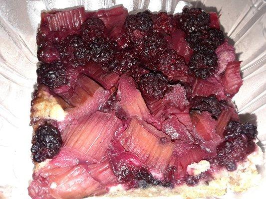 Rhubarb bars are good! 3.5 stars!