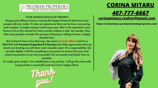 Corina Mitaru - Premium Properties R.E Services
