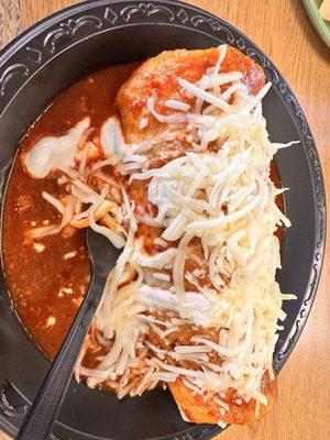 Wet burrito Steak n Chicken