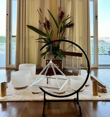 Monthly Group Sound Bath at Bodhi Tree Meditation Center on Wednesday, July 12th @7:15pm. Signup via our website! Soundhealinghi.com