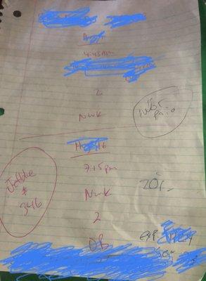 I was so shocked and appalled to see this out on the passenger seat that I took a picture of it when the driver got out to get gas