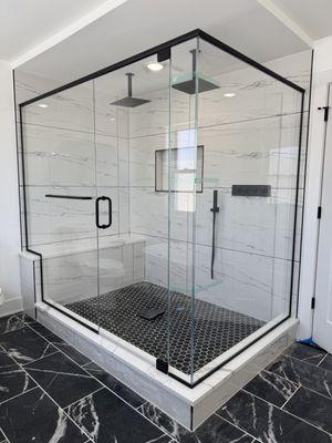 shower glass door