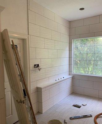 Prepping beautiful spa