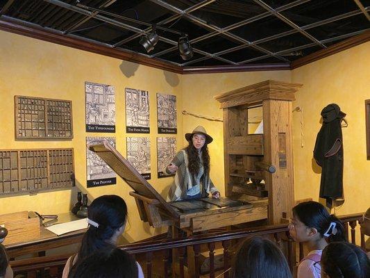 Printing of The Holy Bible explanation.