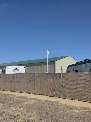 Big Bend Boat and RV Storage - security fence and security cameras