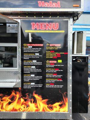 Here is their food truck menu. I saw one the guys orders and it looked so delicious! We are definitely going to try it soon.