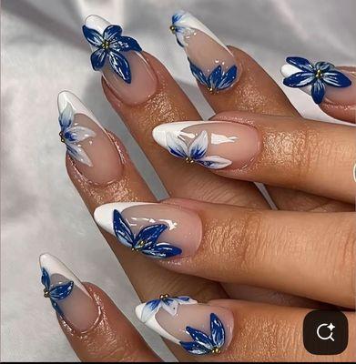 This picture what I want that I showed lady but she did not doing exactly..