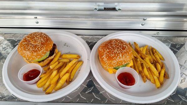 Hamburguesa con papas