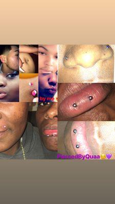 More pictures to come #piercedbyquaa