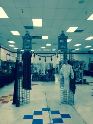 Interior Halloween decors.