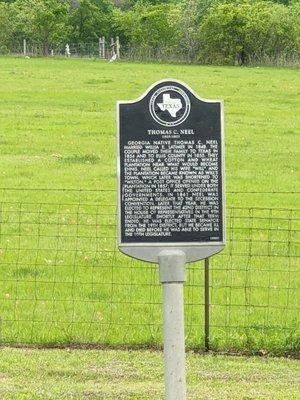 Thomas C Neel Historical Marker