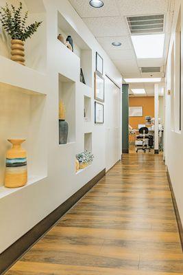 Hallway to treatment