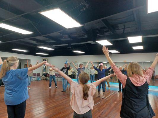 Line dance lessons every Monfay with Pam & Eagle @ Unify Ballroom Dancesport Centet