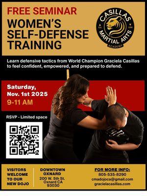 Free Women's Self-defense Seminar