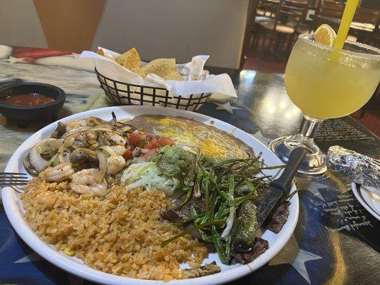 This was amazing!! Plus the margarita... you have to stop and have a great meal and drink!