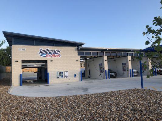 Drive thru soft touch and self serve bays