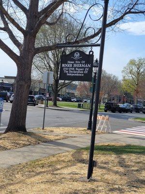 View of town green from across the street