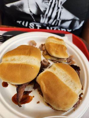 Pork slider Brisket slider