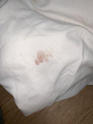 New blood clearly not clean sheets