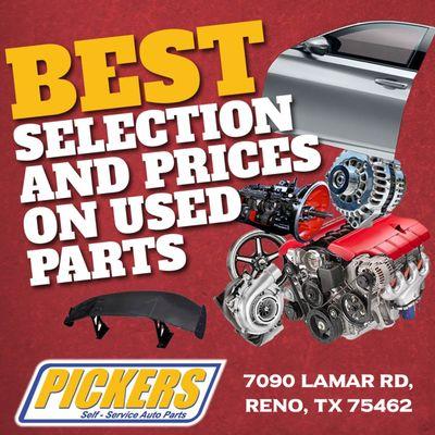 Pickers "U-Pull-It" Self Service Auto Parts "Salvage"